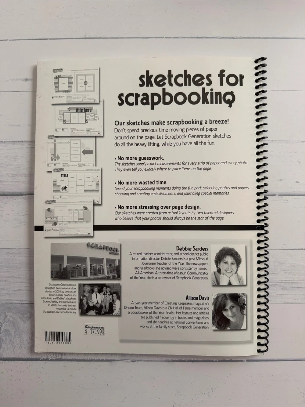 Sketches for Scrapbooking Volumes 1-8 Complete Set Spiral Bound Layout Idea Book